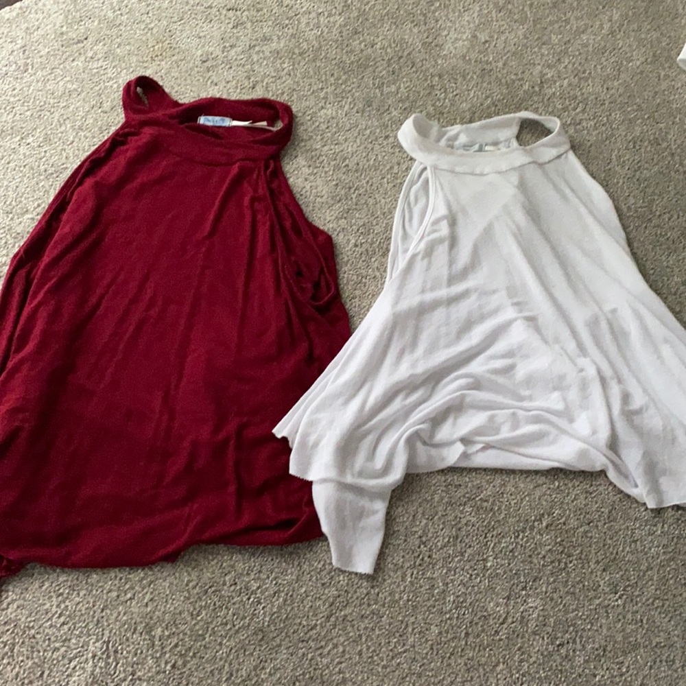 2 high neck tank tops